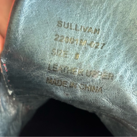 JUMP maroon/red  leather hi top sneaker 8 - Picture 13 of 13